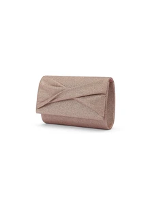 Moonlit EveBag Fashionable Shiny Evening Clutch Bag For Parties - Champagne - View 3