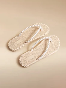 Glizzene 女士时尚优雅经典防滑户外沙滩豹纹人字拖，夏季 - 彩色 - 查看 3