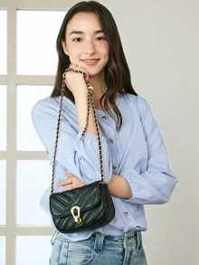 Okurime. Túi Crossbody Nữ màu trơn - màu đen - Xem 1