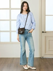 Okurime. Women Crossbody Adjustable - Coffee Brown - View 2
