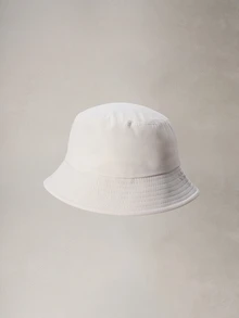 Hatastic 1件 女式時尚3D蝴蝶刺繡漁夫帽，可調節戶外休閒帽 旅行、街頭風萬聖節 - 米色 - 查看 2