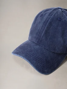 Hatastic Y2k Unisex Solid Color Ponytail Washed Sunscreen Adjustable Baseball Cap, Breathable And Casual Hat For Daily Wear And Sun Protection Halloween - Navy Blue - View 5