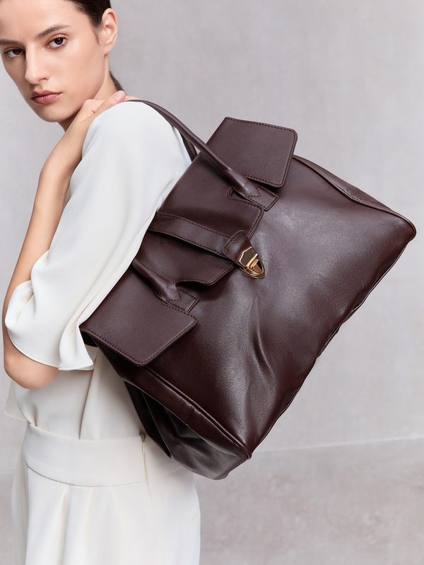NobleVue 2025 New Fashion Versatile Minimalist High-End Women's Briefcase Handbag - Large Capacity Laptop Tote Bag, Casual Chic Style