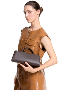 CHICVUE Women Retro Style Handle Bag - Coffee - View 3