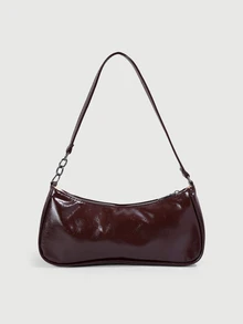DareSee New Fashion Double Pocket Decor Handbag Tote Shoulder Bag, Suitable For Parties, Outings, Vacations, Shopping And Daily Use Halloween - Coffee - View 2