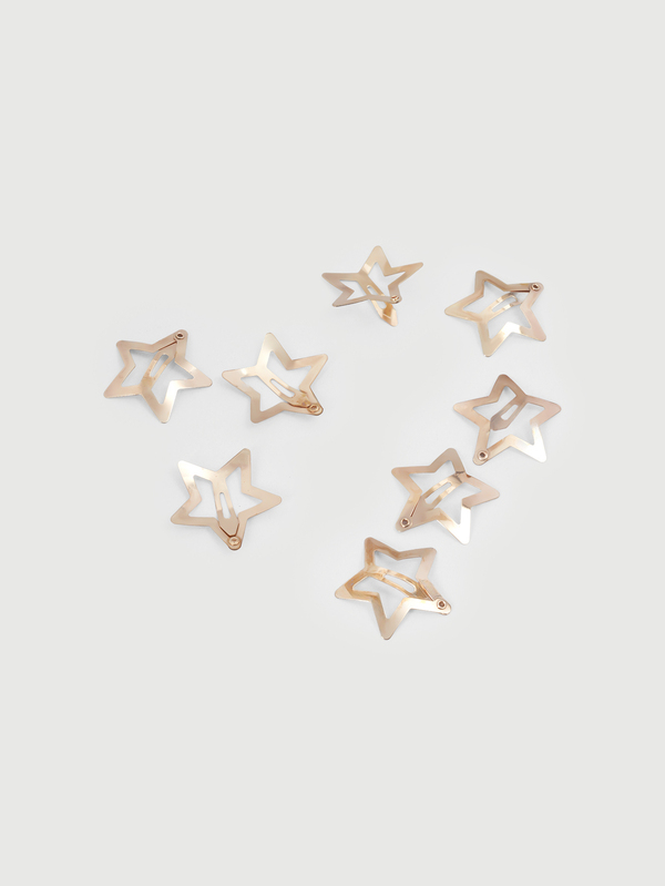 DareSee 100pcs/50pcs/20pcs/10pcs/8pcs Gold Metal Star Hair Clips, Sweet & Elegant 3cm Star Hair Accessories Set  Hairpin Halloween