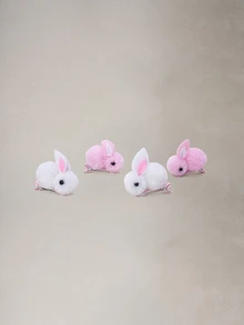 Hatastic 14+ Pcs Women's Easter Hair Accessories Set, Cute Rabbit Hair Clips - Mini Hair Clips Suitable For Fine Hair, Claw Clips, Hair Claws, Hair Slide, Hair Barrettes, Head Accessories, Hairpin Halloween - Multicolor - View 2