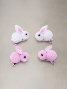 Hatastic 14+ Pcs Women's Easter Hair Accessories Set, Cute Rabbit Hair Clips - Mini Hair Clips Suitable For Fine Hair, Claw Clips, Hair Claws, Hair Slide, Hair Barrettes, Head Accessories, Hairpin Halloween - Multicolor - View 1