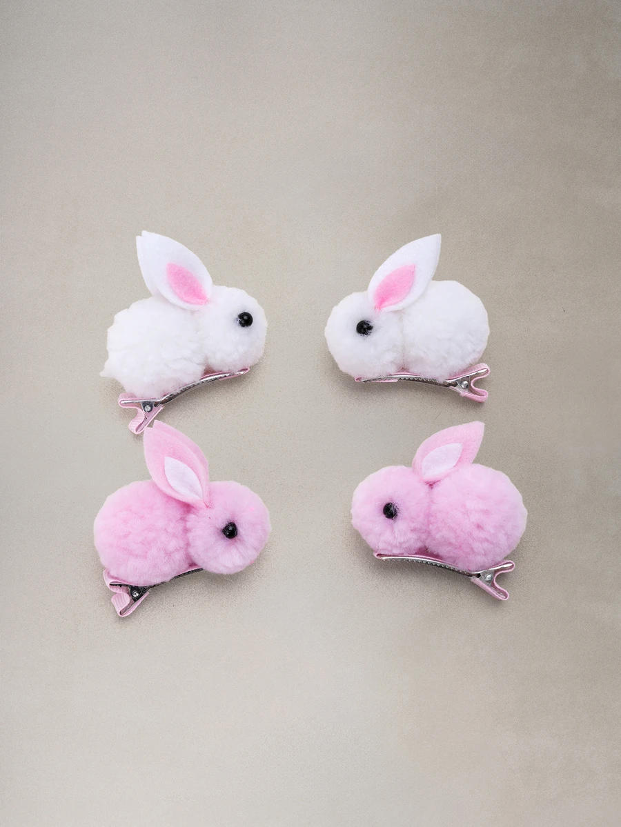 Hatastic 14+ Pcs Women's Easter Hair Accessories Set, Cute Rabbit Hair Clips - Mini Hair Clips Suitable For Fine Hair, Claw Clips, Hair Claws, Hair Slide, Hair Barrettes, Head Accessories, Hairpin Halloween - Multicolor - View 1
