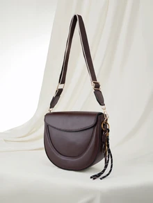 Clariva 2026 New Women's Shoulder Bag And Crossbody Bag, Minimalist Design, Solid Color High-Quality Material, Detachable Adjustable Strap - Multicolor - View 2