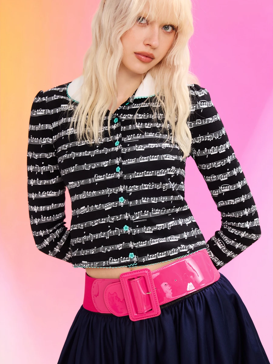 Trivaya Cinturón con hebilla rectangular, para verano, escuela, otoño, Halloween - Rosa Fucsia - Ver 1