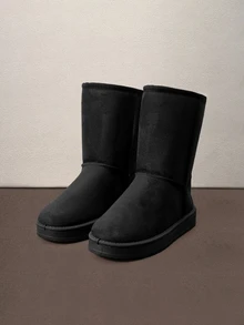 Hatastic Latest Winter Snow Fashionable Mid-Calf Warm Women Boots,Fur,Party Halloween - Black - View 3