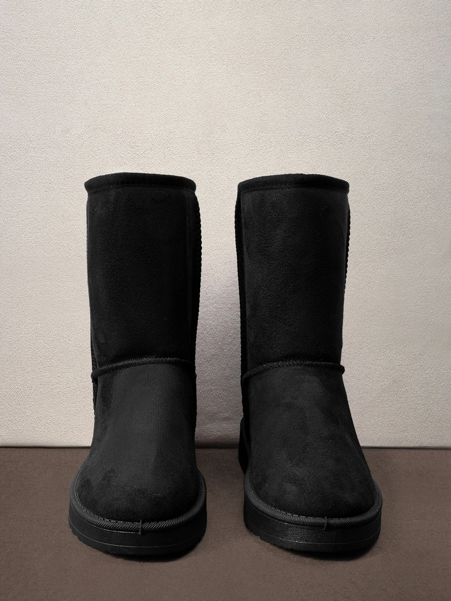Hatastic Latest Winter Snow Fashionable Mid-Calf Warm Women Boots,Fur,Party Halloween - Black - View 1