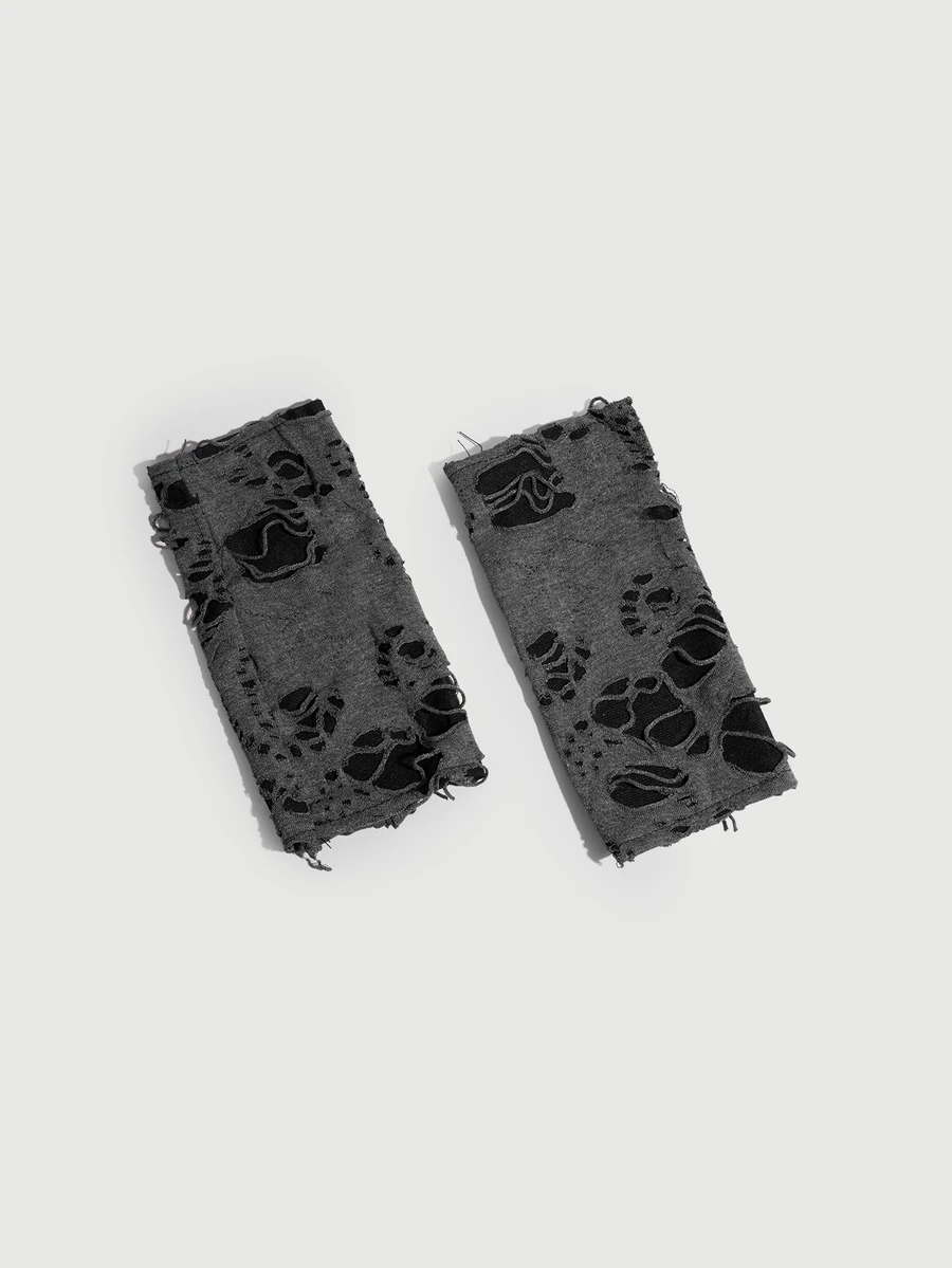 DareSee 1 Pair Gothic Punk Style Distressed Women Gloves, Suitable For Daily Cosplay Wearing Halloween - Multicolor - View 1
