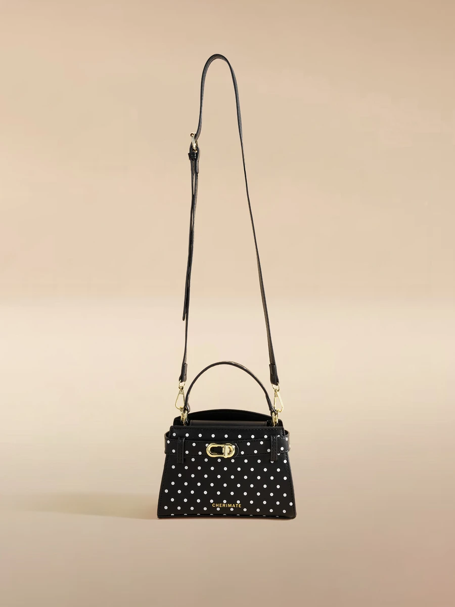 Fashionable Versatile Color-Block Casual Women's Handbag - Black - View 1
