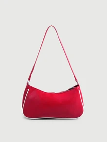 DareSee New Fashion Versatile Textured Shoulder Bag, Underarm Handbag For Women Halloween - Red - View 2