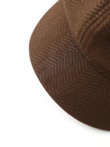 Trivaya Solid Color Beret Cap Beret Hat For Women Spring/Summer Korean Style Face-Shaping Octagonal Painter Hat,Beach,Vacation,Holiday,Travel - Coffee Brown - View 3