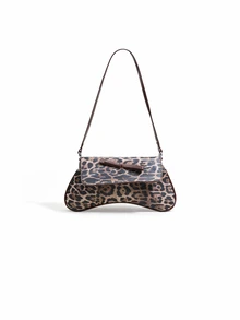 Trivaya This New Shoulder Bag Features A Simple And Stylish Design, Decorated With A Leopard Print Pattern And A Striking Color Contrast - Brown - View 3