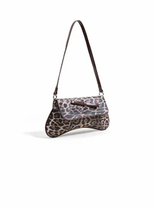 Trivaya This New Shoulder Bag Features A Simple And Stylish Design, Decorated With A Leopard Print Pattern And A Striking Color Contrast - Brown - View 4