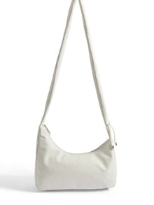 Okurime. Korean Fashion Versatile Girl's Commuter Soft High-Quality Pleated Leather Cloud Shoulder Bag - Beige - View 3