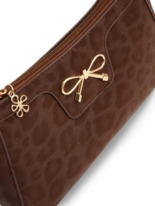 Okurime. Elegant Crescent Underarm Shoulder Bag, Women's Fashion & Casual Solid Color Underarm Bag - Coffee - View 4