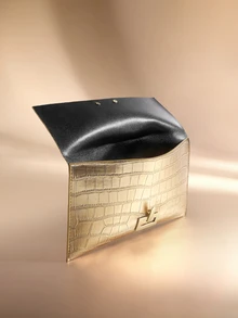 Etoivie New Lightweight Luxury Niche Versatile Clutch Bag, Fashionable Clutch Bags For Woman Halloween - Gold - View 4