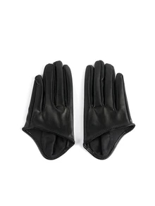 Rollcall Party 1pair Minimalist Solid Gloves - Black - View 2