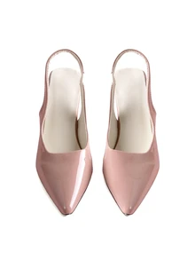 Rylithe Women's Pointed Toe Kitten Heel Slip-On Sandals - Dusty Pink - View 2