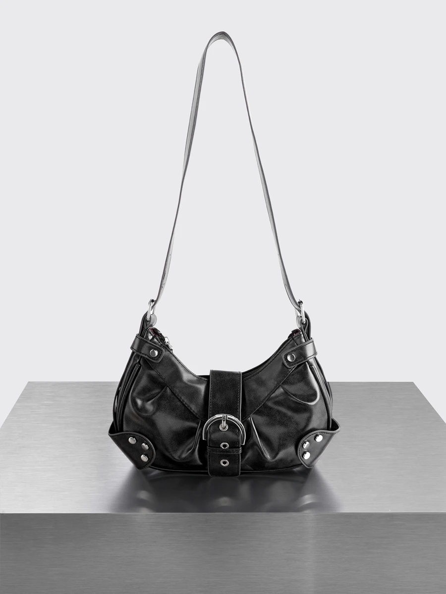 Rollcall New Fashion Decorative Handbag Shoulder Bag, Suitable For Parties, Outings - Black - View 1