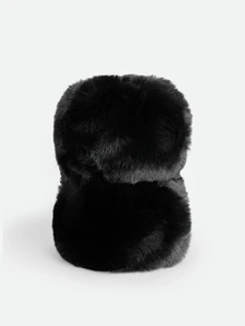 CHICVUE 1pc Women Fluffy Cuff Wrist Warmer, Simulate Fox Fur Design, Daily Use Accessory For Winter, Valentine's Gift - Multicolor - View 2