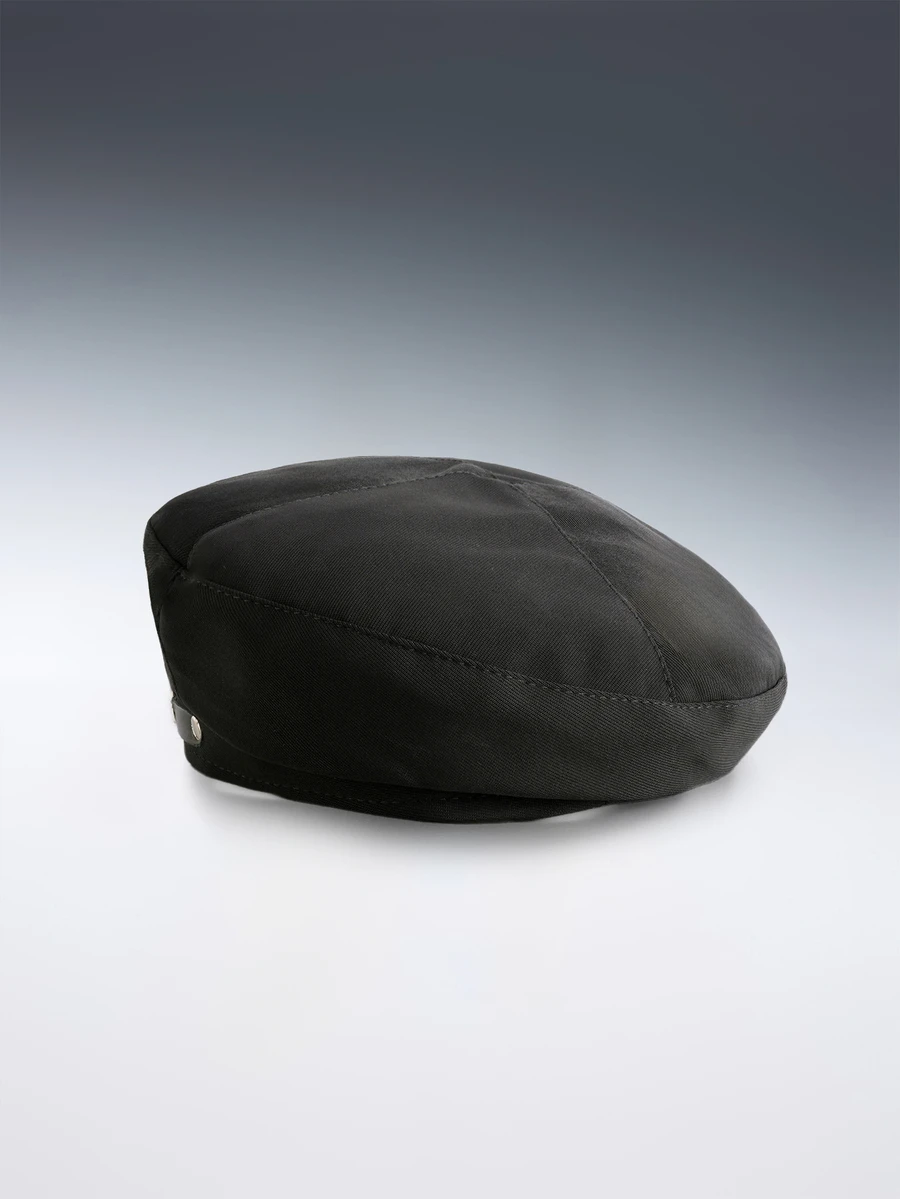 Rollcall 1pc Women's Solid Color Japanese Style Metal Buckle Beret Hat, Stylish And For Spring/Summer, With Vintage, Elegant - Black - View 1