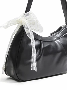Trivaya New Women's Shoulder Bag, Versatile Pleated Cloud Bag, Fashion Underarm Bag - Black - View 5