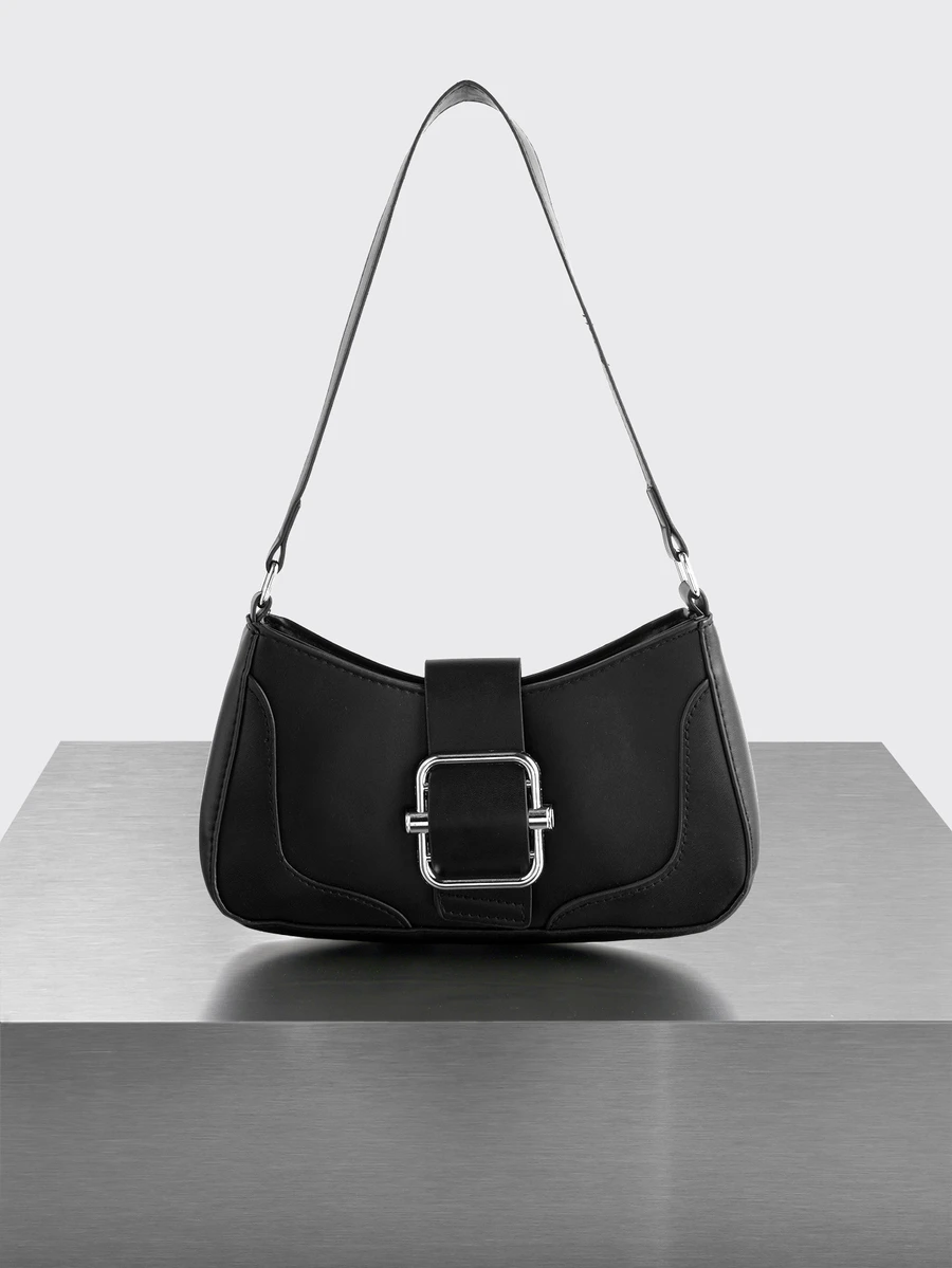 Rollcall Retro Armpit Shoulder Bag, Bag For Daily Use, With Wallet And Phone Pouch, Lightweight And Essential For Travel - Black - View 1