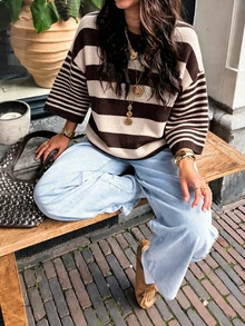 Brown and Beige Color Block
