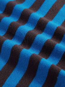 Okurime. 1Pc Women Classic Striped Knit Scarf, Korean Versatile Shawl Headband, Fashion Accessory For Daily Dresses - Multicolor - View 3