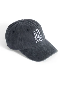 Okurime. 1pc Washed Letter 3D Embroidery Baseball Cap, Unisex Outdoor Sports Sun Protection Hat, Commuting Snapback Hat For Street - FROME - View 3