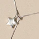 Okurime. Adjustable Star Tassel Long Necklace, Minimalist Elegant Sweater Chain For Women - Silver - View 2