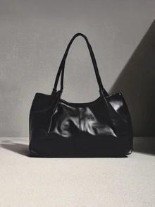 NobleVue New Women's Handbag, Unique Design, Dual Handles, Large Capacity, Suitable For Casual And Daily Use, Ideal For Vacation, Commuting And Shopping - Black - View 1