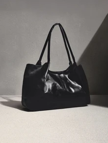 NobleVue New Women's Handbag, Unique Design, Dual Handles, Large Capacity, Suitable For Casual And Daily Use, Ideal For Vacation, Commuting And Shopping - Black - View 2