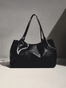 NobleVue New Women's Handbag, Unique Design, Dual Handles, Large Capacity, Suitable For Casual And Daily Use, Ideal For Vacation, Commuting And Shopping - Black - View 3