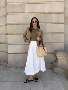 Women's Fashion Versatile Suede Short Jacket, Round Neck Long Sleeve Button Front Winter Coat, Street Style - Camel - View 3