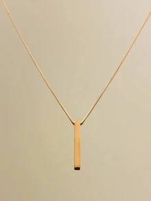 NobleVue Geo Charm Necklace - Yellow Gold - View 2