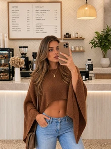 Women's New Summer Knit Top, Suitable For Beach Vacation, Travel And Daily Wear - Caramel - View 9