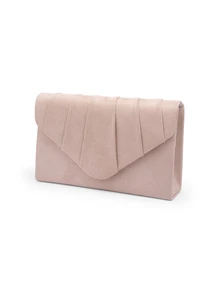Rylithe Tas Clutch Malam Wanita Beludru Beige, Tas Tangan Pesta Formal dengan Tali Rantai yang Dapat Dilepas, Perlengkapan Pernikahan, Pengantin - Aprikot - View 3