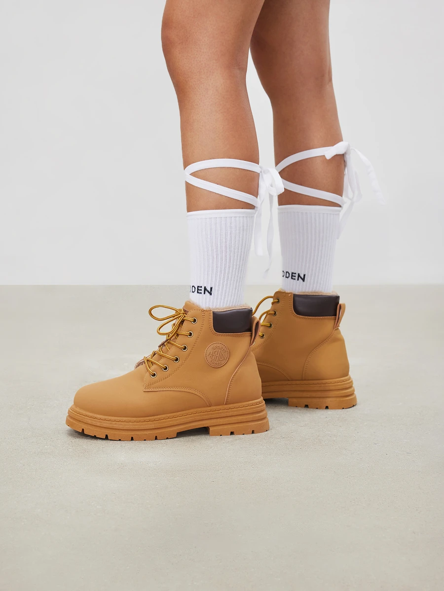 Avansion Fall/Winter 2025 Go With Pants,Women's New Comfortable Non-Slip Sole Boots, PU Material, Soft & Fashionable, Suitable For All Seasons - Cotton Brown - View 1