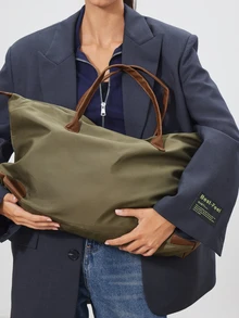 Avansion Minimalist Fashion Creative Fitness Sports Travel Duffel Bag, Large Capacity Weekender Tote Bag - Green - View 2