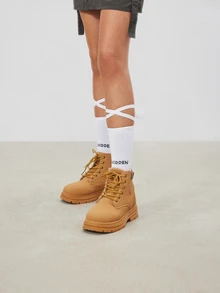 Avansion Fall/Winter 2025 Go With Pants,Women's New Comfortable Non-Slip Sole Boots, PU Material, Soft & Fashionable, Suitable For All Seasons - Cotton Brown - View 5