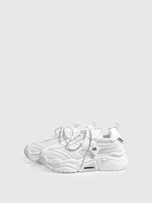 DareSee Women's Outdoor Sports Shoes, New Lightweight Thick Sole, Suitable For Spring And Autumn, Size Runs Half Size Small - White - View 3