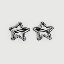DareSee 2pcs Women's Fashion Elegant Rhinestone Star, Heart, Cloud Geometric Hair Clips, Suitable For Daily, Festivals, Parties - Multicolor - View 4