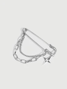 DareSee 1pc Women's New Minimalist Fashion Four-Pointed Star Pendant ...
